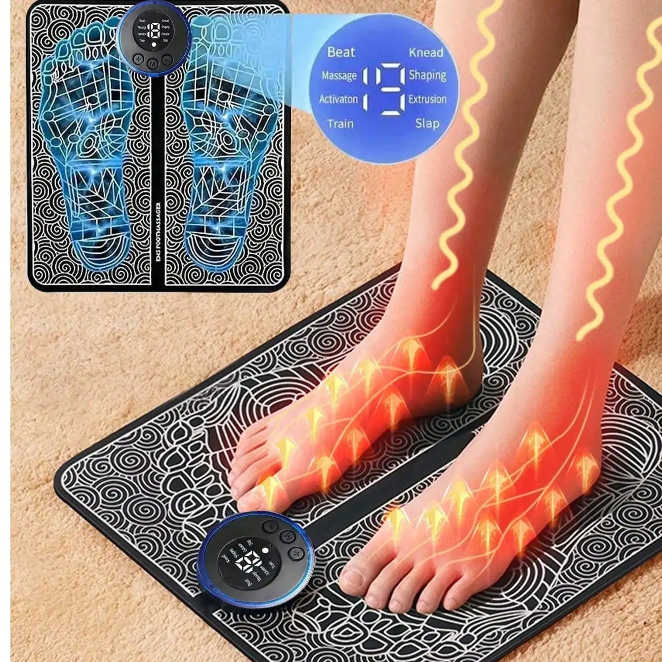 Portable EMS Foot Massage Pad – Home Relaxation Therapy Tool