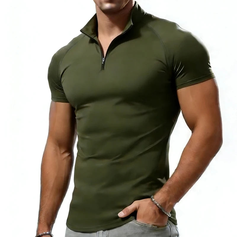 Slim Fit Compression T-Shirt – Men’s Workout Gym Top