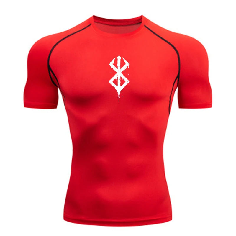 Men’s Quick-Dry Compression Shirt – Gym & Running Fitness Tee