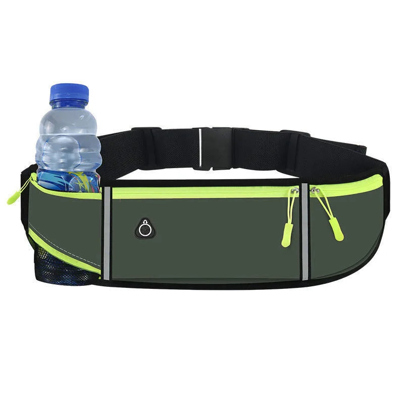 Lightweight Running Waist Pack – Triple Pocket Waterproof Bag