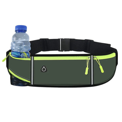 Lightweight Running Waist Pack – Triple Pocket Waterproof Bag