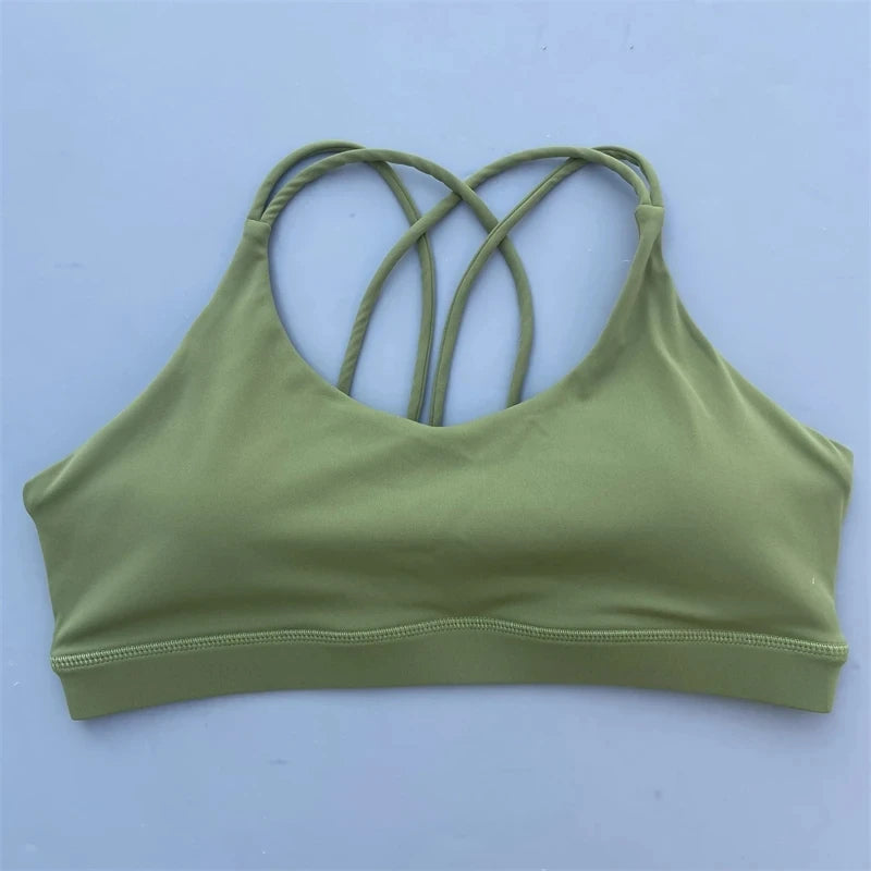 Women’s Padded Sports Bra – High Support Yoga & Gym Top