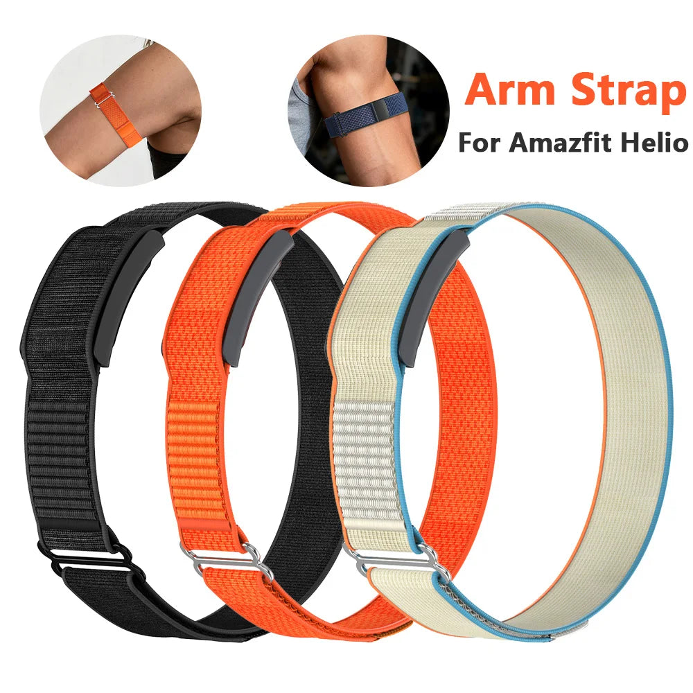 Amazfit Helio Nylon Sport Band – Adjustable Breathable Arm Strap