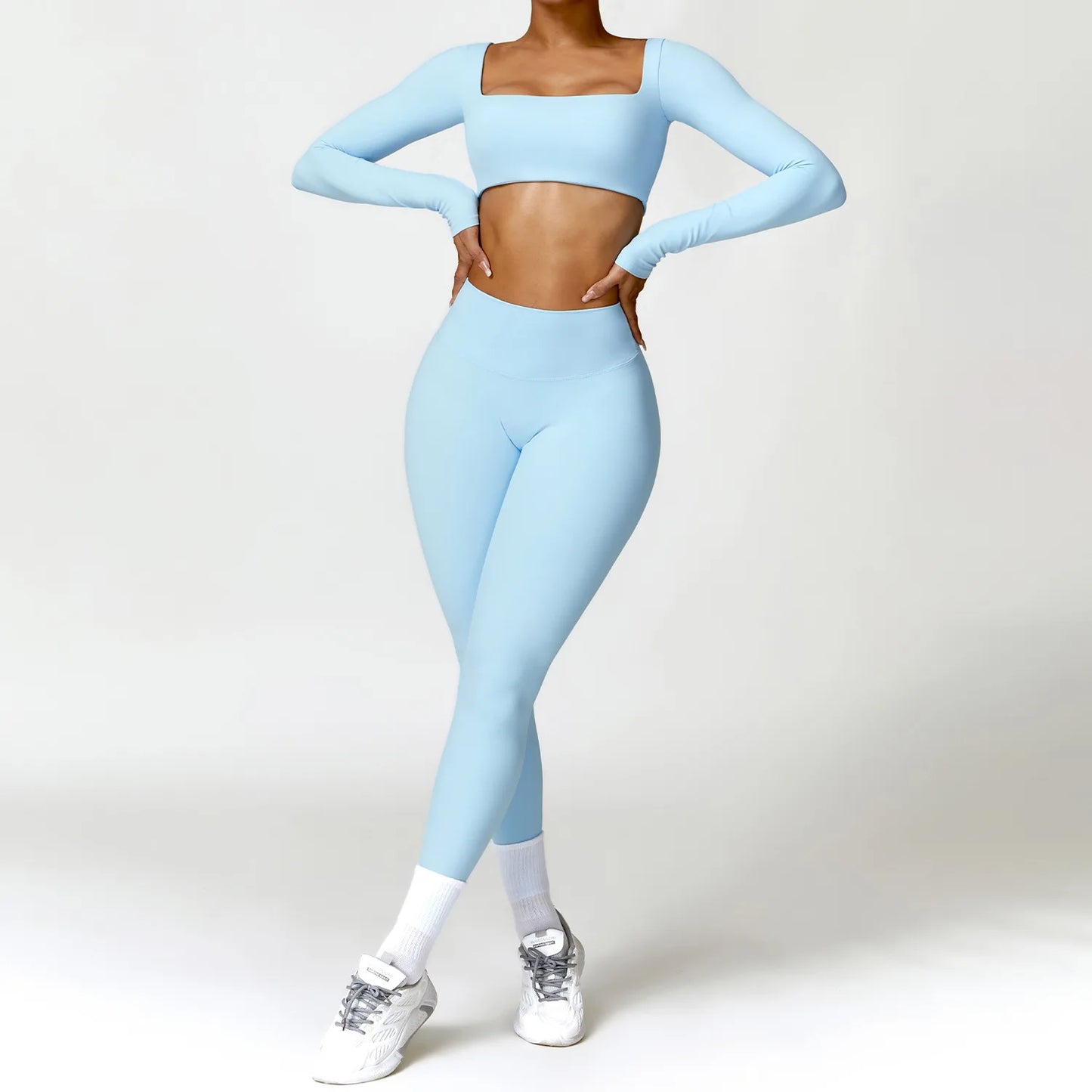Women’s Sports Tracksuit – Quick-Dry Yoga Set 2PCS