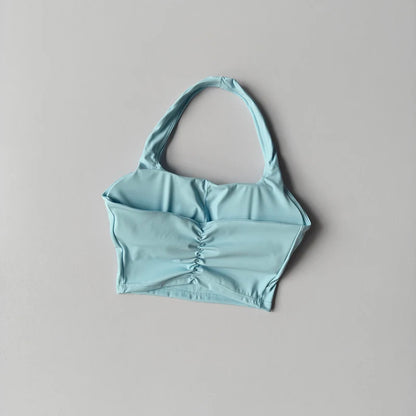 Women’s Fitness Sports Bra – Backless Yoga & Gym Crop Top