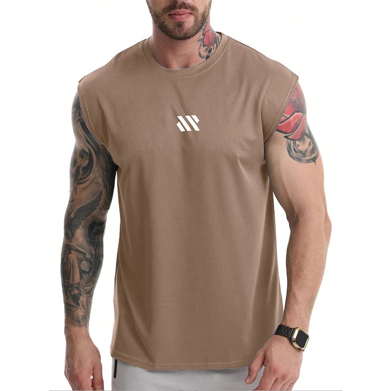Men’s Sleeveless Gym Vest – Quick-Dry Fitness Training Shirt