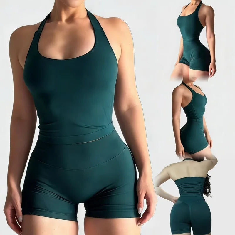 Seamless Running & Yoga Set – Women’s 2PC Fitness Outfit