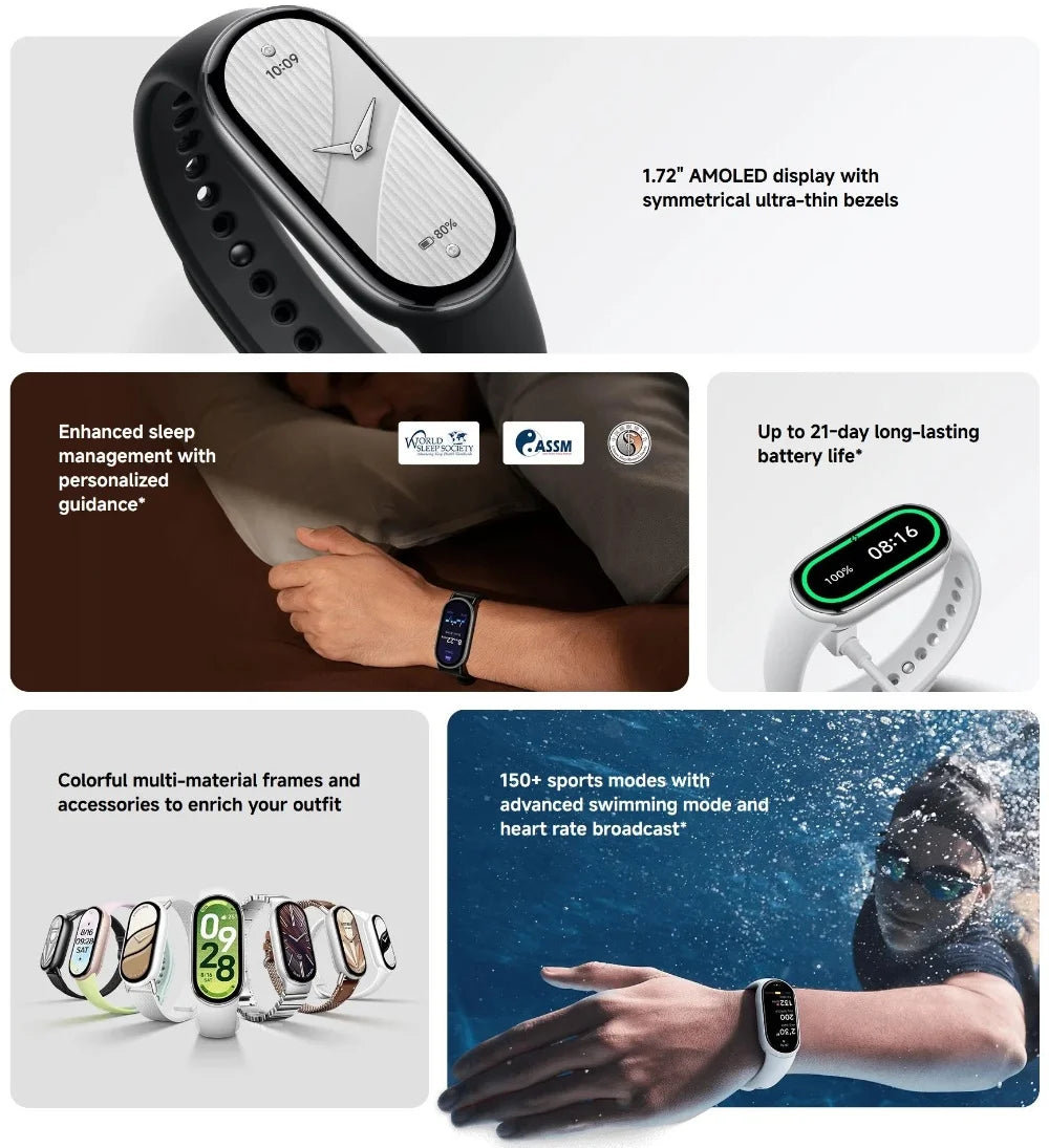 Xiaomi Smart Band 10 – AMOLED Fitness & Health Tracker