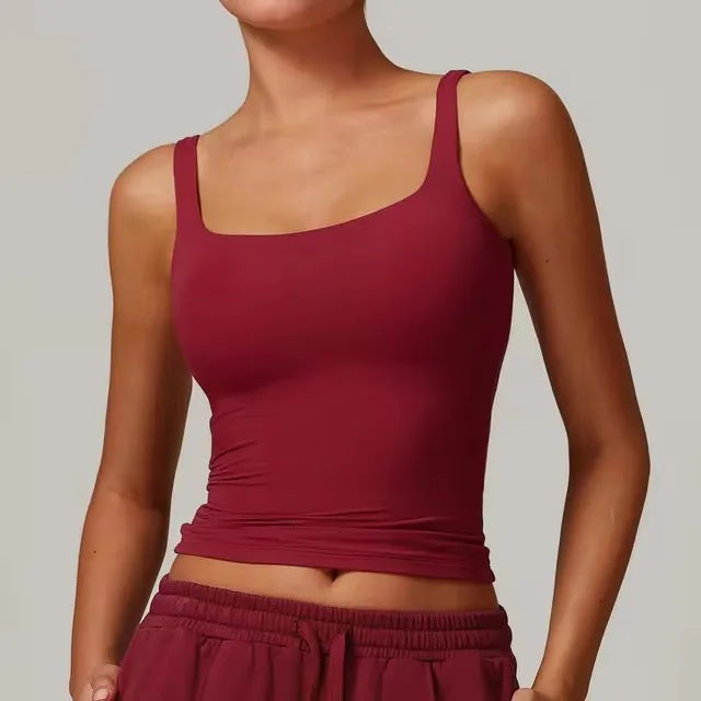 Women’s Shockproof Sports Vest – Quick-Dry Gym Tank Top