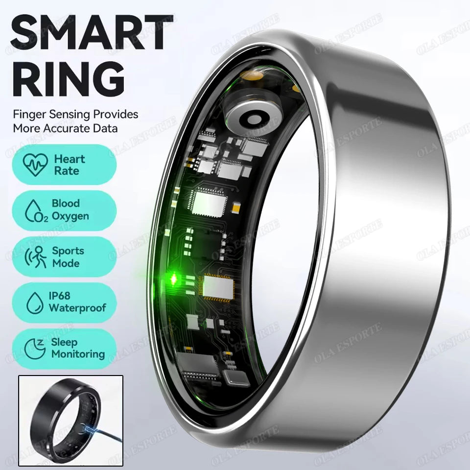 5ATM Smart Ring – Health Monitoring for Men & Women