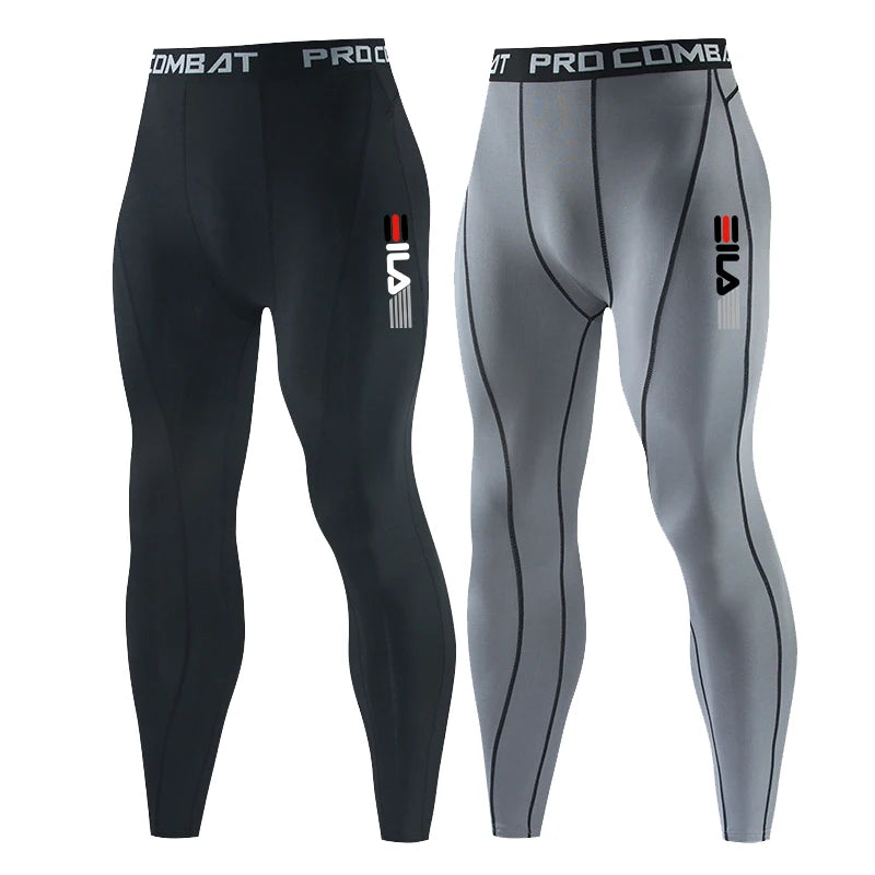 Men’s Compression Gym Pants – Bodybuilding Running Tights
