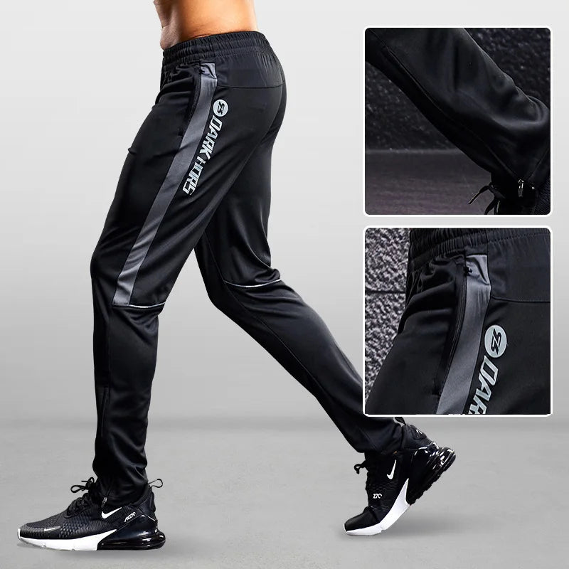 Men’s Fitness Leggings Joggers – Zipper Pocket Workout Pants