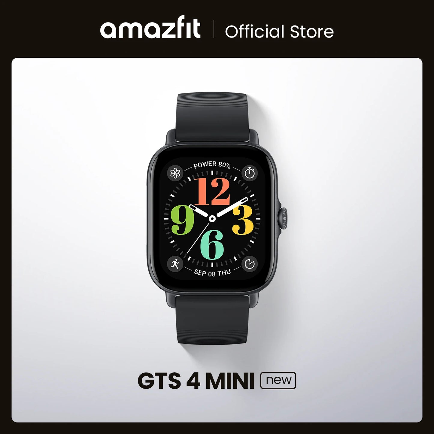 Amazfit GTS 4 Mini Smartwatch – Alexa & 150 Sports Modes