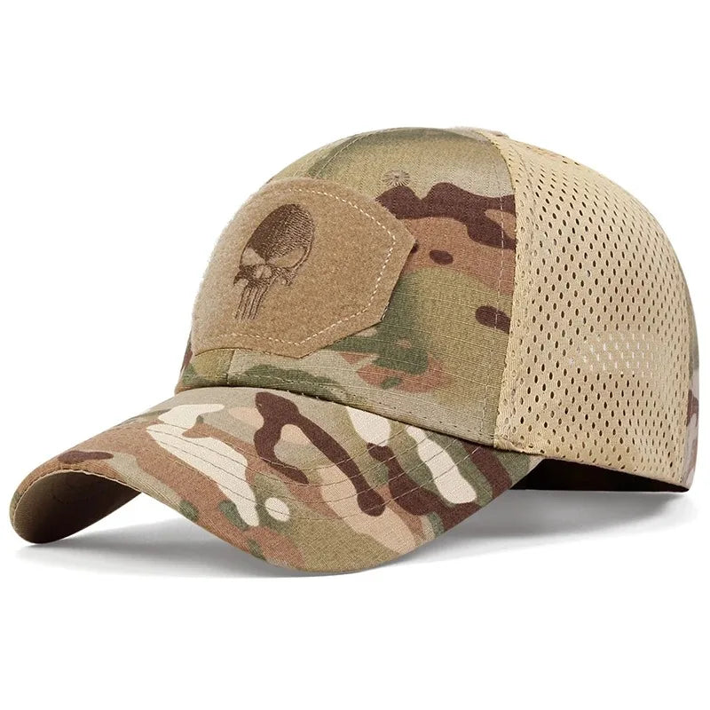 Street Style Skull Cap – Adjustable Sunscreen Hat