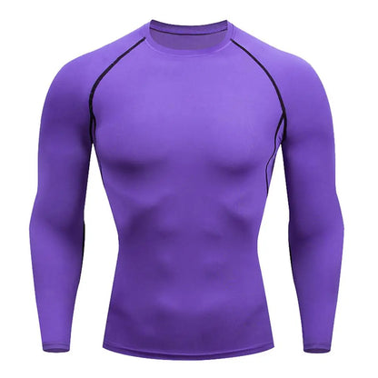 Men’s Compression Gym Shirt – Quick Dry Long Sleeve Training Top