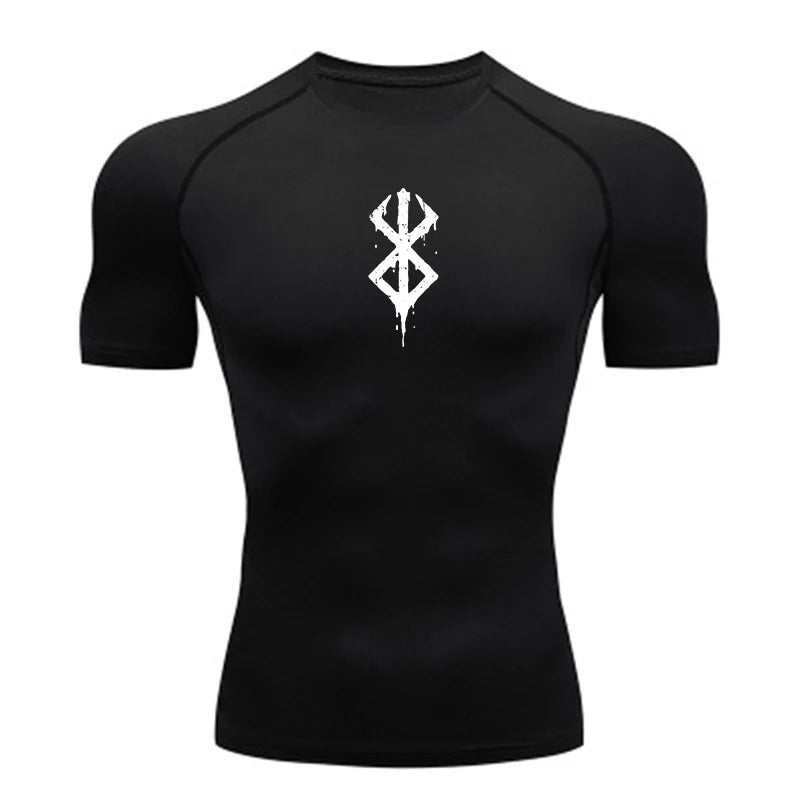 Men’s Quick-Dry Compression Shirt – Gym & Running Fitness Tee