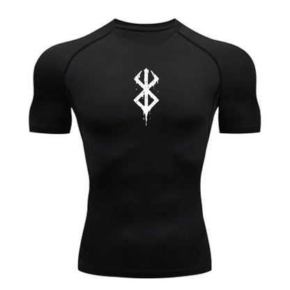 Men’s Quick-Dry Compression Shirt – Gym & Running Fitness Tee