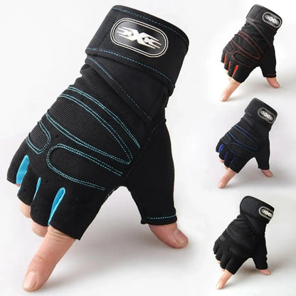 Fitness Gym Gloves with Wrist Support – Men & Women