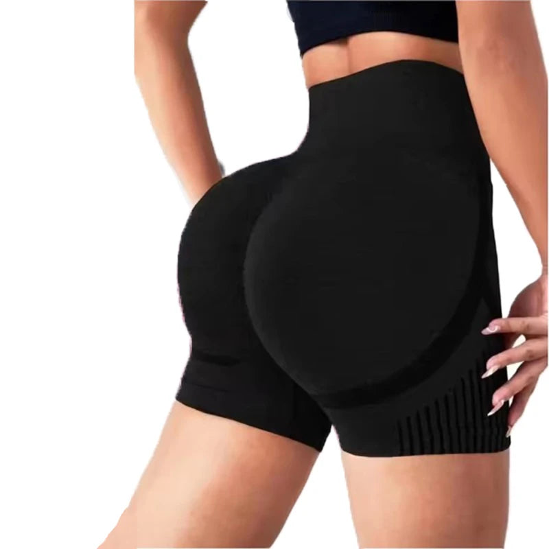Fitness Yoga Shorts – Women’s High Waist Running Sports Shorts