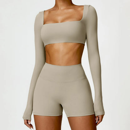 Women’s Sports Tracksuit – Quick-Dry Yoga Set 2PCS