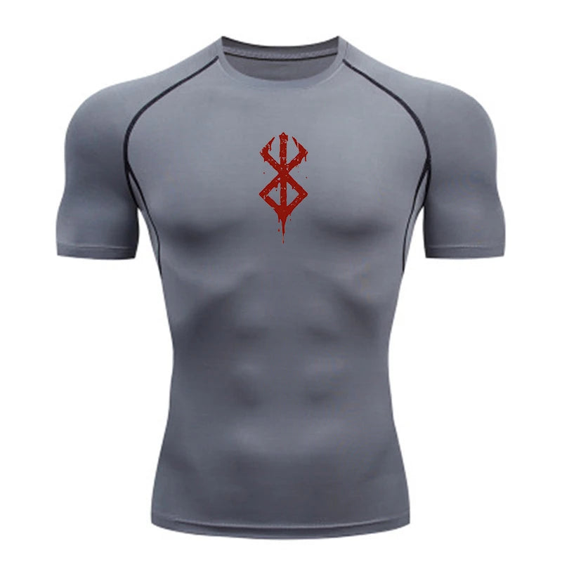 Men’s Quick-Dry Compression Shirt – Gym & Running Fitness Tee