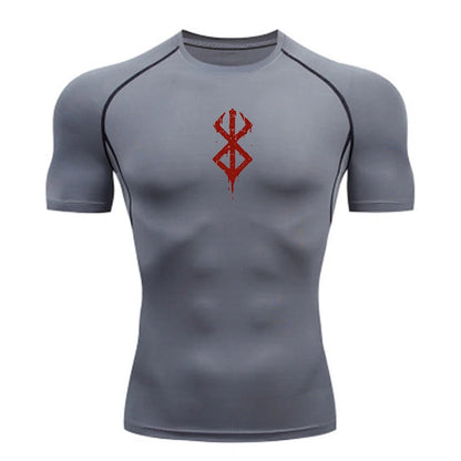 Men’s Quick-Dry Compression Shirt – Gym & Running Fitness Tee