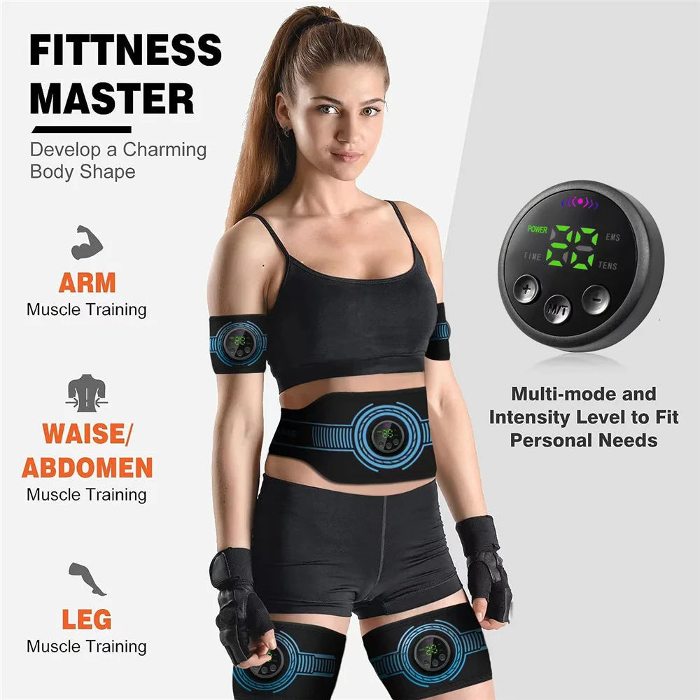Wireless Ab Trainer Belt – Body Sculpting Fitness Device