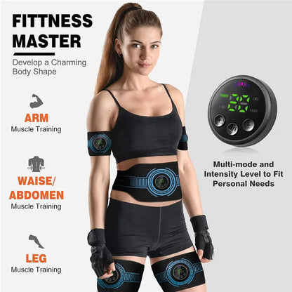 Wireless Ab Trainer Belt – Body Sculpting Fitness Device