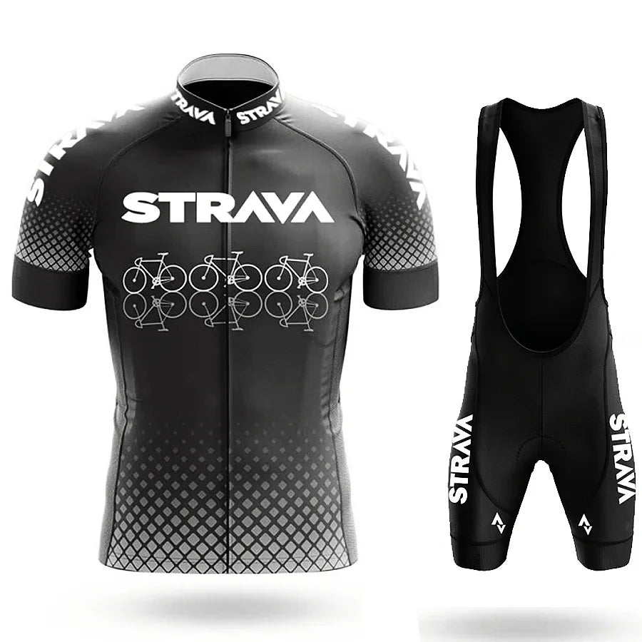 Men’s Road Bike Sportswear Set – Cycling Jersey & Shorts