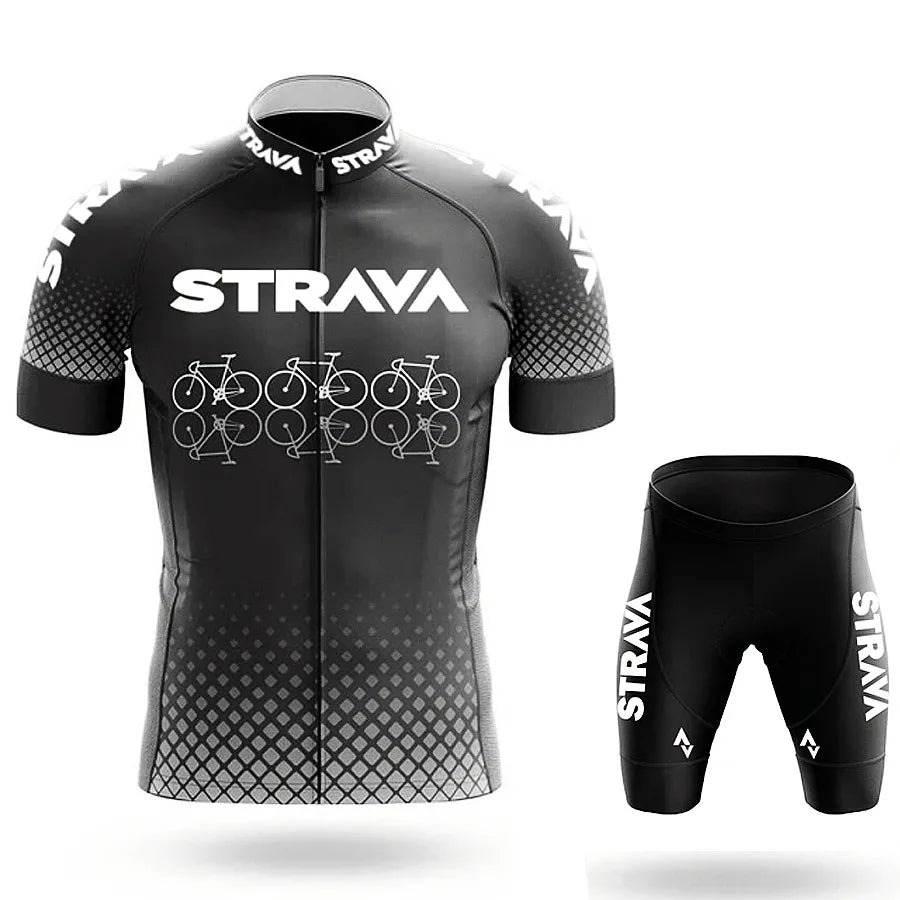 Men’s Road Bike Sportswear Set – Cycling Jersey & Shorts