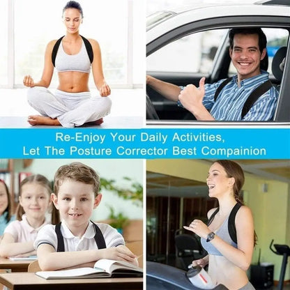 Adjustable Posture Corrector – Spine & Shoulder Support Strap