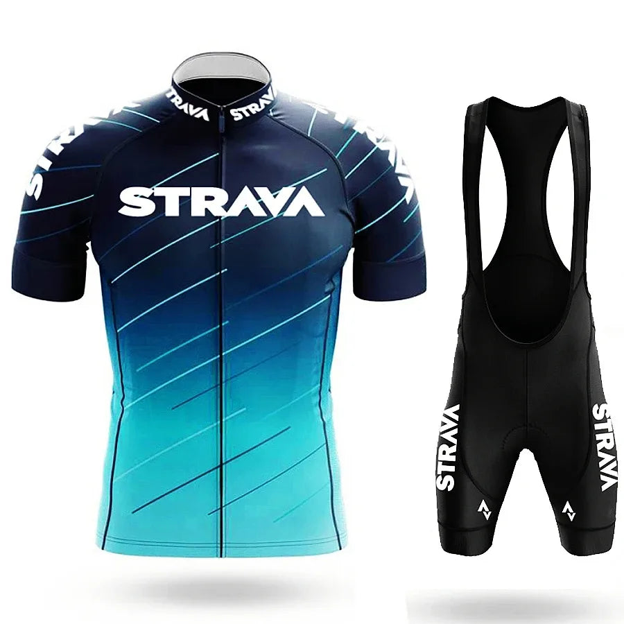 Men’s Road Bike Sportswear Set – Cycling Jersey & Shorts