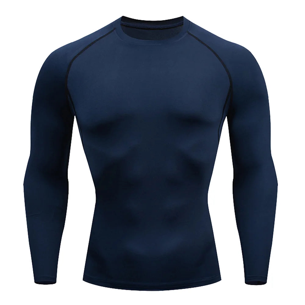 Men’s Compression Gym Shirt – Quick Dry Long Sleeve Training Top