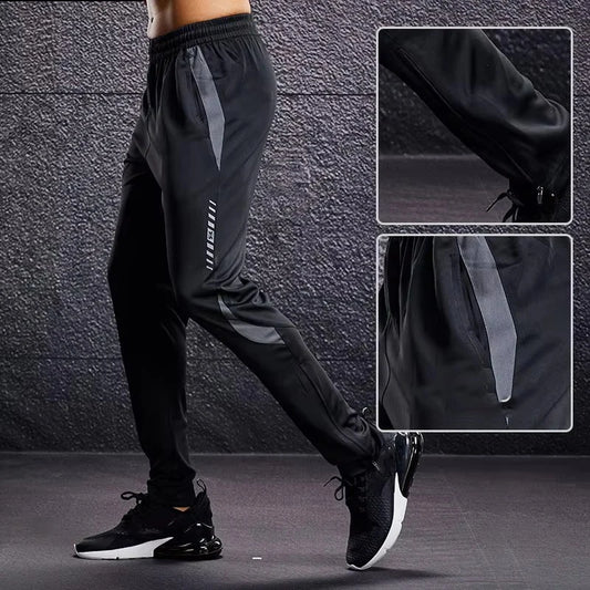 Men’s Fitness Leggings Joggers – Zipper Pocket Workout Pants