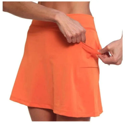 High Waist Tennis Skirt Shorts – Breathable Sports Skort with Pockets