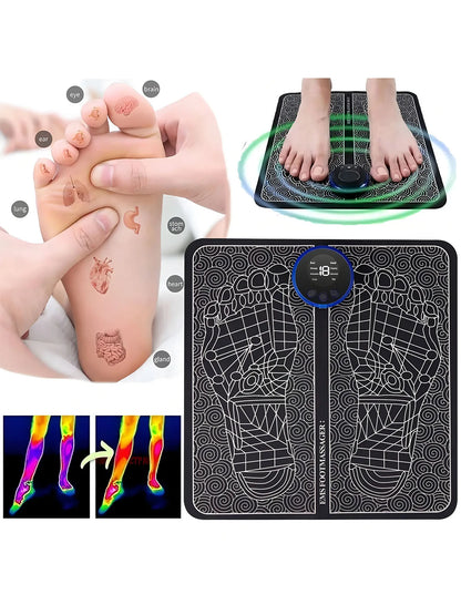 Portable EMS Foot Massage Pad – Home Relaxation Therapy Tool