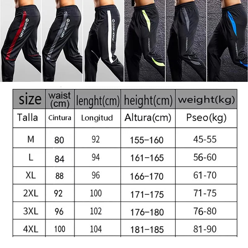Men’s Fitness Leggings Joggers – Zipper Pocket Workout Pants