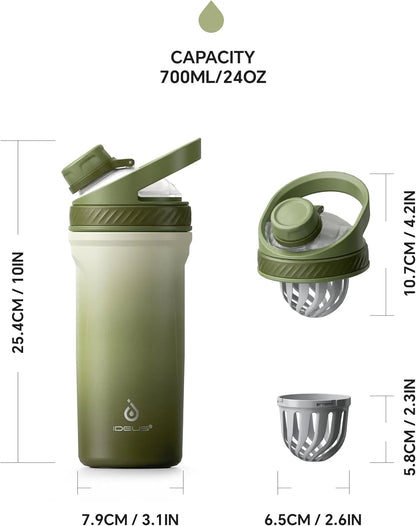 Ideus Insulated Shaker Bottle – 700ml Stainless Steel Sports Cup