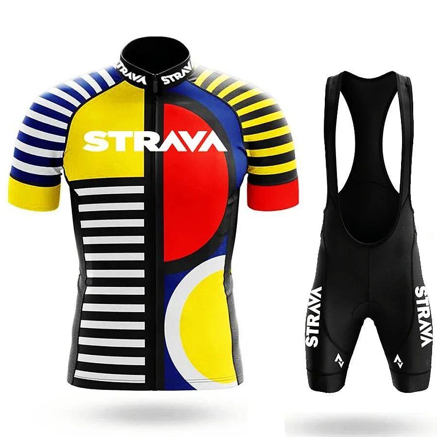 Men’s Road Bike Sportswear Set – Cycling Jersey & Shorts