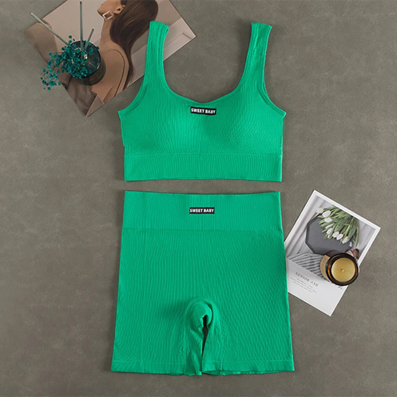 Women’s Yoga Bra & High Waist Leggings Set
