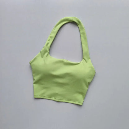 Women’s Fitness Sports Bra – Backless Yoga & Gym Crop Top