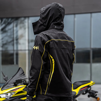 2-Piece Waterproof Motorcycle Rainwear For Mens & Womens