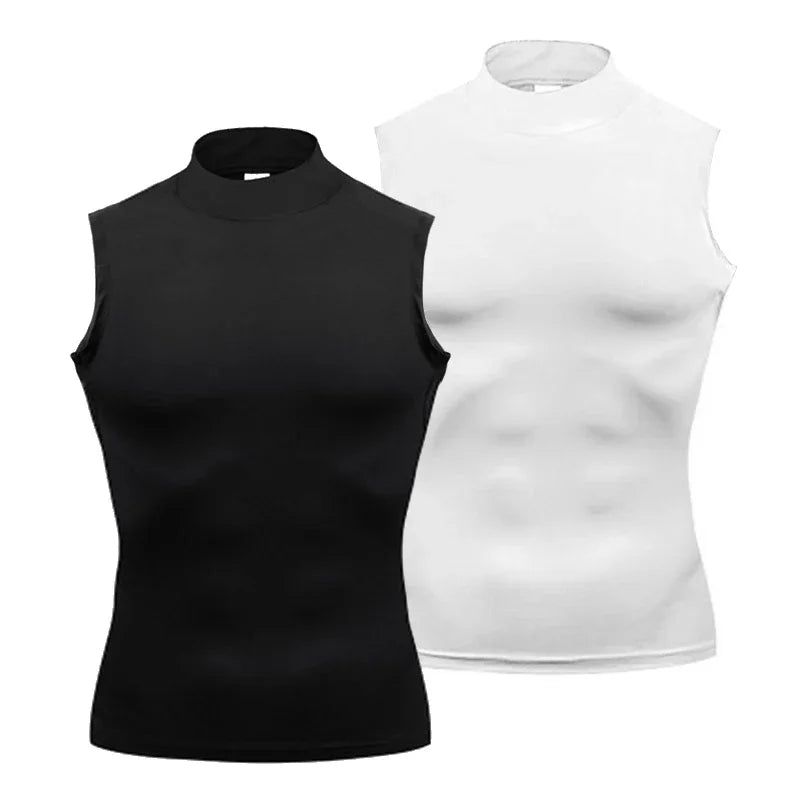 Men’s Sleeveless Compression Vest – Quick-Dry Gym Training Tank