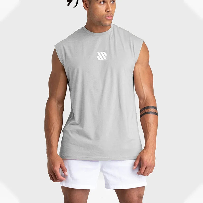Men’s Sleeveless Gym Vest – Quick-Dry Fitness Training Shirt