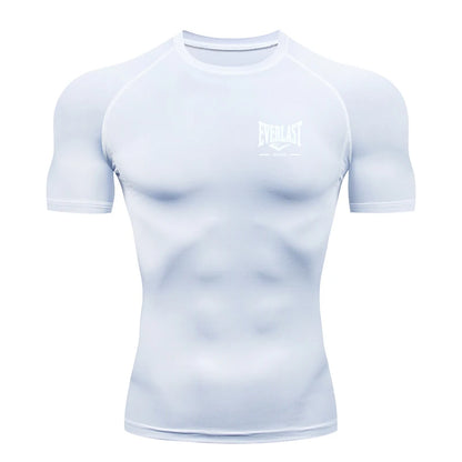 Men’s Workout T-Shirt – Compression Sportswear Training Top