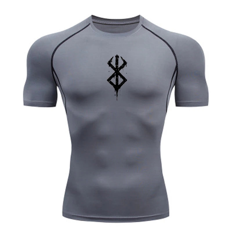 Men’s Quick-Dry Compression Shirt – Gym & Running Fitness Tee