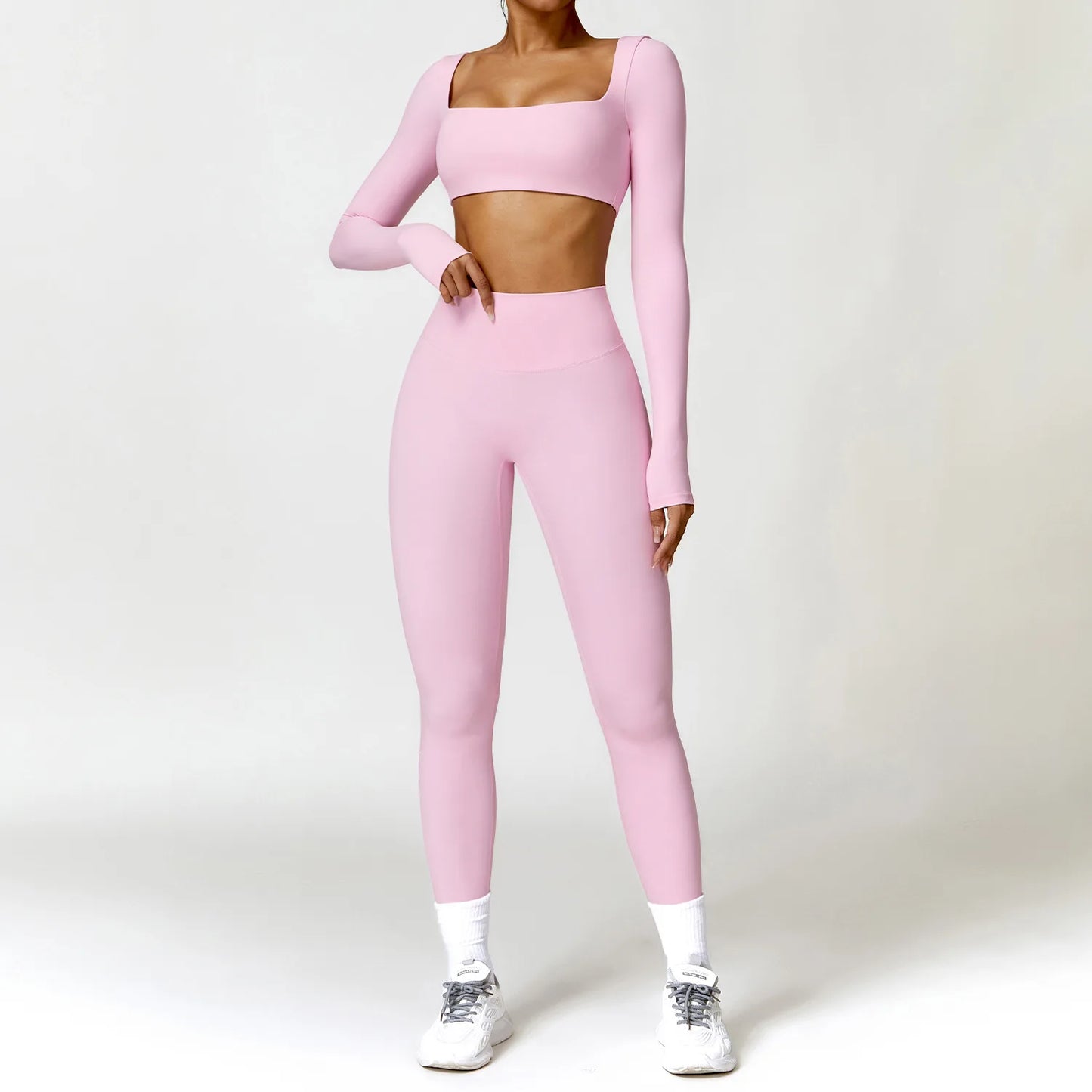 Women’s Sports Tracksuit – Quick-Dry Yoga Set 2PCS