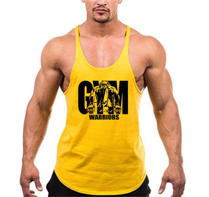 Men’s Gym Tank Top – Cotton Breathable Bodybuilding Vest (Y-Back)