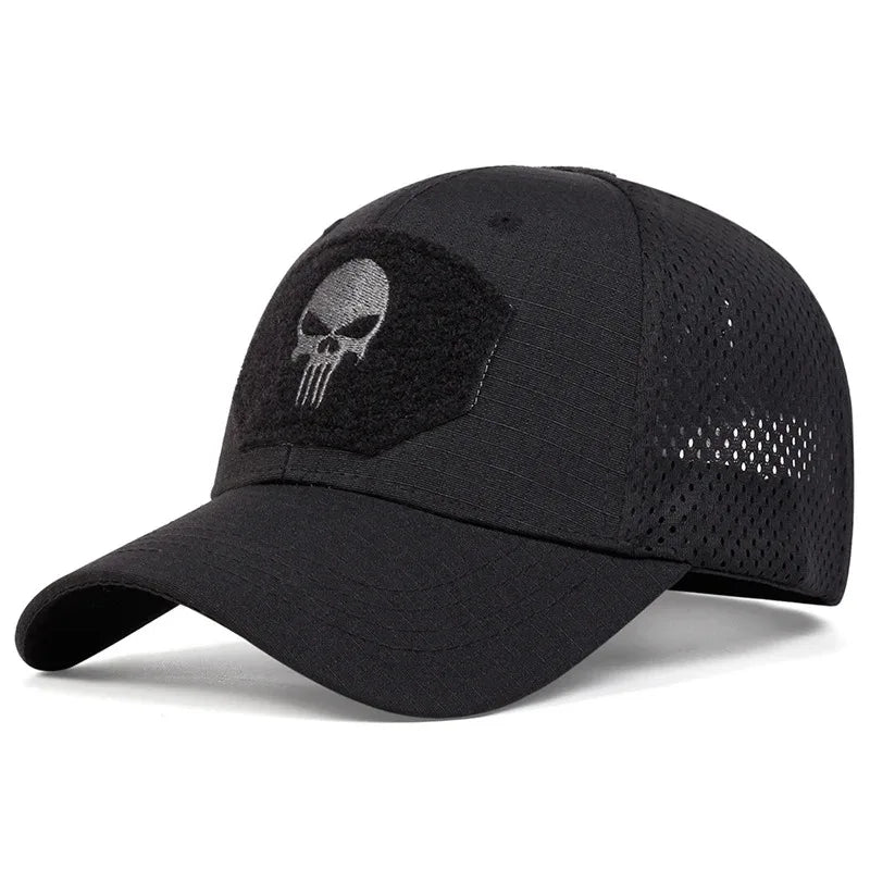 Street Style Skull Cap – Adjustable Sunscreen Hat