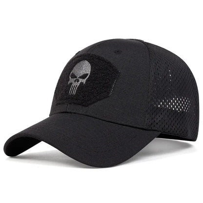 Street Style Skull Cap – Adjustable Sunscreen Hat